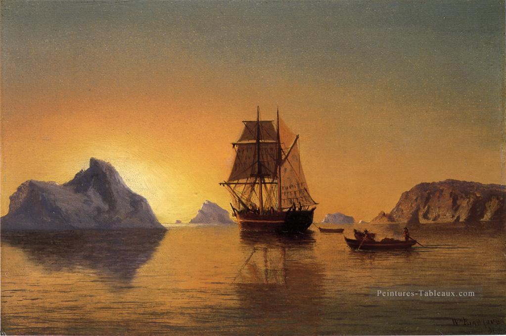 Une scène arctique Bateau paysage marin William Bradford Peintures à l'huile